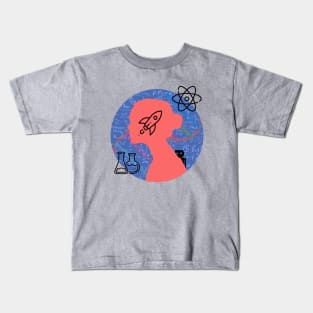 Woman in science Kids T-Shirt